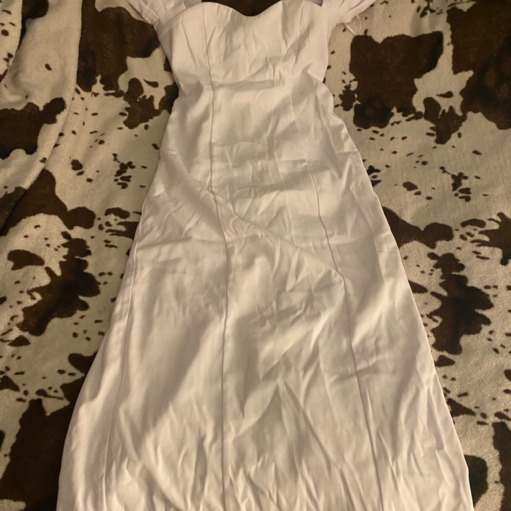 Abercrombie & Fitch Strapless White Dress